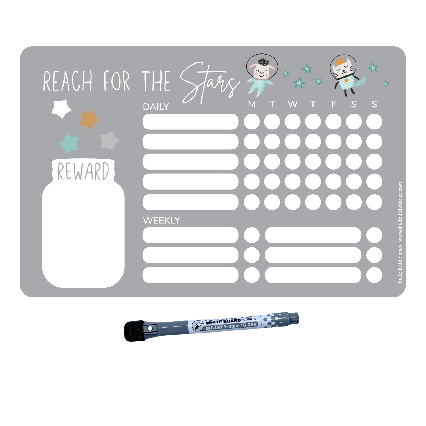 Colorful star jar reward system for kids, children's hands holding stars, star jar stars, replacement stars, blue star, gold star, pink star, girls holding star jar, potty training rewards, chore rewards, chore chart, reward chart, star jar reward chart